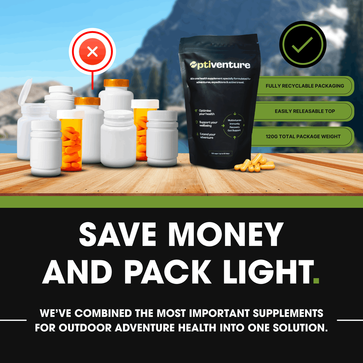 Optiventure All in One Adventure Health Supplement